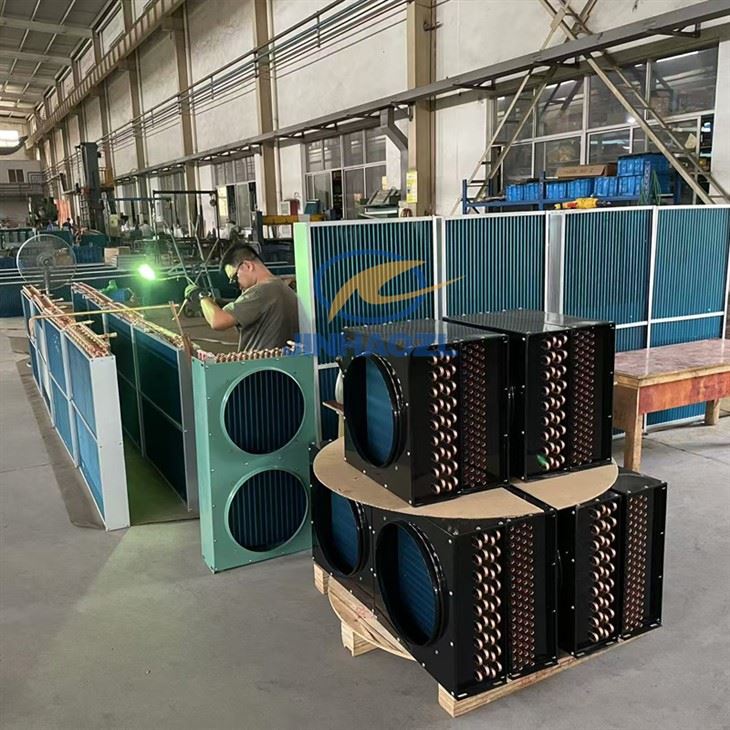 H-Type Condenser 2 Holes | Side Panel Air-Cooled Unit For Industrial Refrigeration high quality